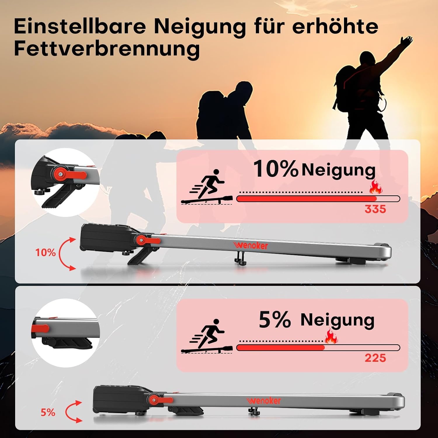 3-in-1 Laufband mit Haltegriff - Oranje | Jetzt bis zu 30% Rabatt sichern