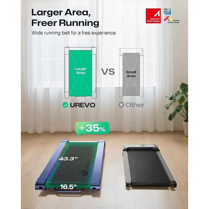 Walking Pad Laufband mit Steigung & App-Funktion - bis zu 30% Rabatt