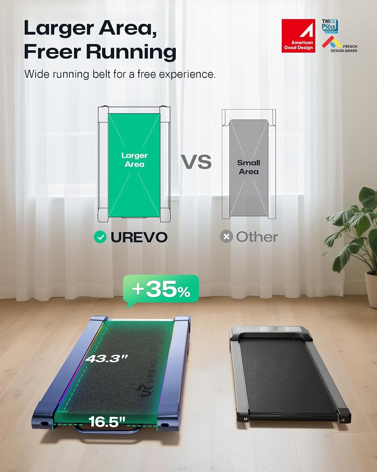 Walking Pad Laufband mit Steigung & App-Funktion - bis zu 30% Rabatt