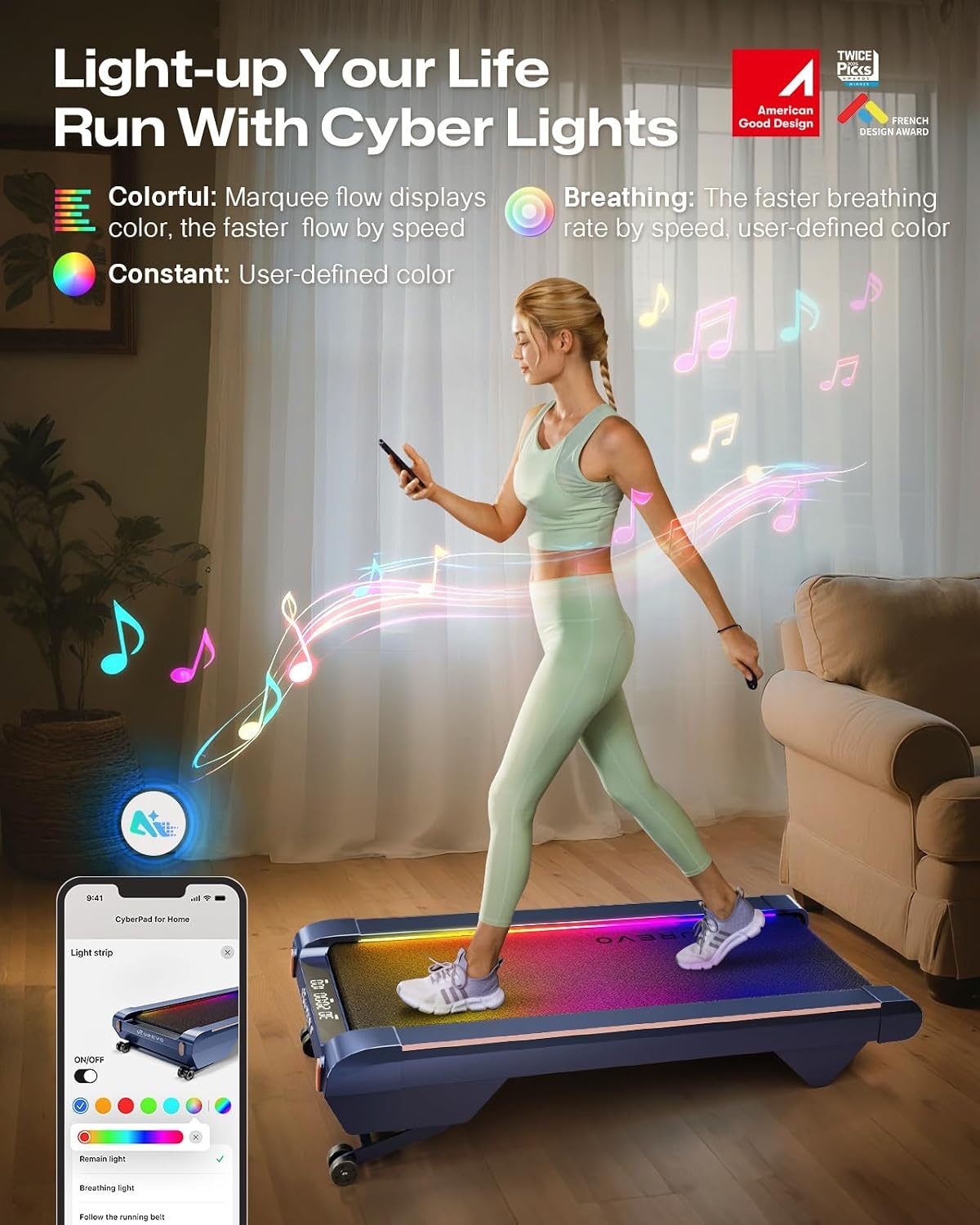 Walking Pad Laufband mit Steigung & App-Funktion - bis zu 30% Rabatt