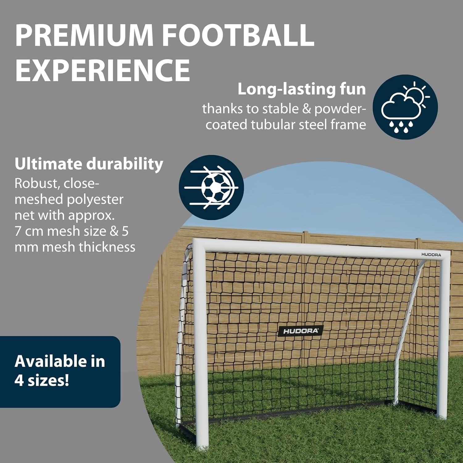 Großes Fußballtor 300 cm für den Garten - Jetzt bis zu 35% sparen