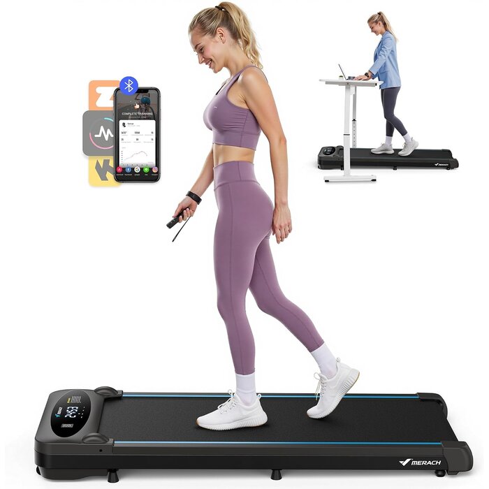 Kompaktes Walking Pad - Laufband bis 12 km/h - Schwarz - bis zu 30% Rabatt