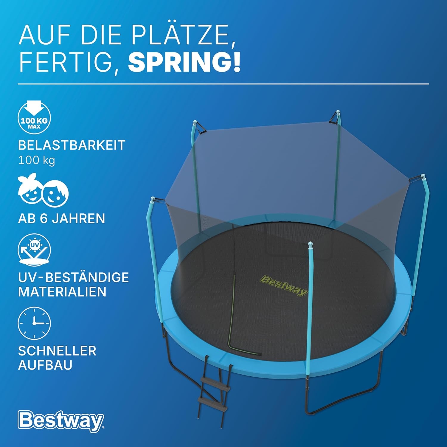 Großes Outdoor-Gartentrampolin 3,66m | Jetzt bis zu 30% Rabatt sichern