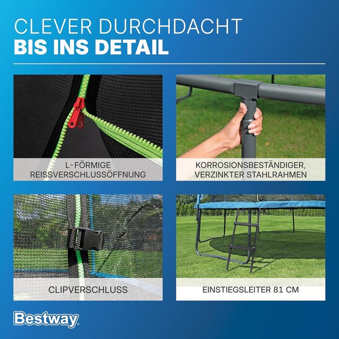 Großes Outdoor-Gartentrampolin 3,66m | Jetzt bis zu 30% Rabatt sichern