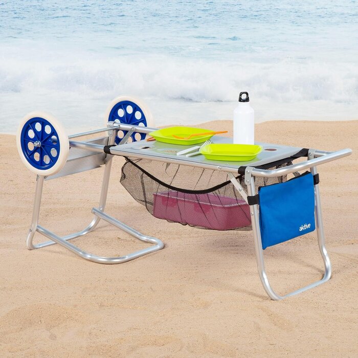 Klappbarer Strandwagen & Tisch 2-in-1 - Jetzt bis zu 34% Rabatt sichern