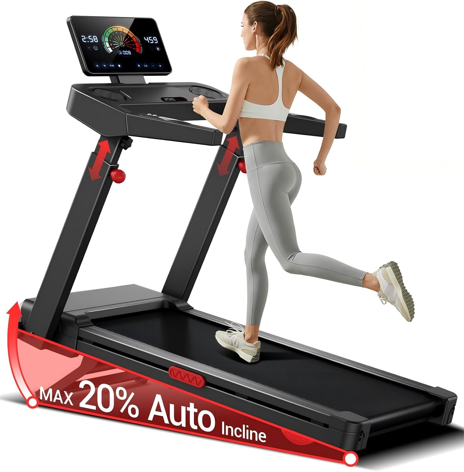 Klappbares 3-PS-Laufband bis 14 km/h - Jetzt bis zu 35% Rabatt sichern!