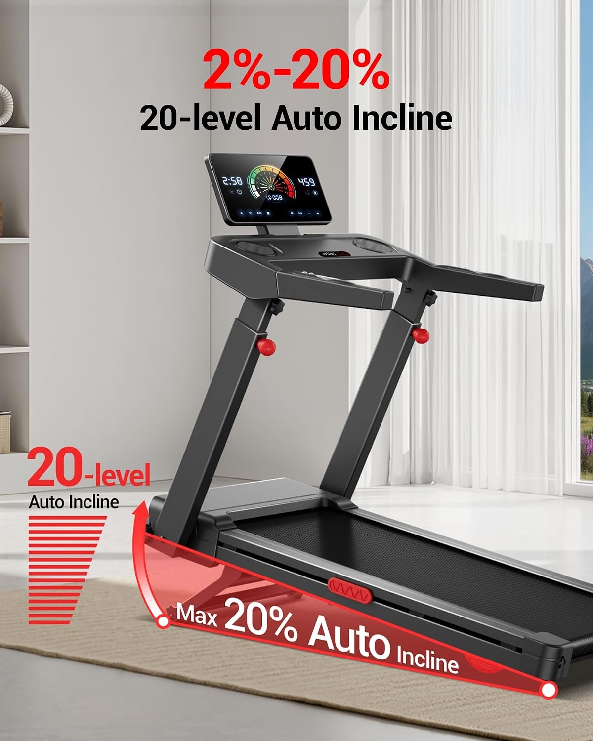 Klappbares 3-PS-Laufband bis 14 km/h - Jetzt bis zu 35% Rabatt sichern!