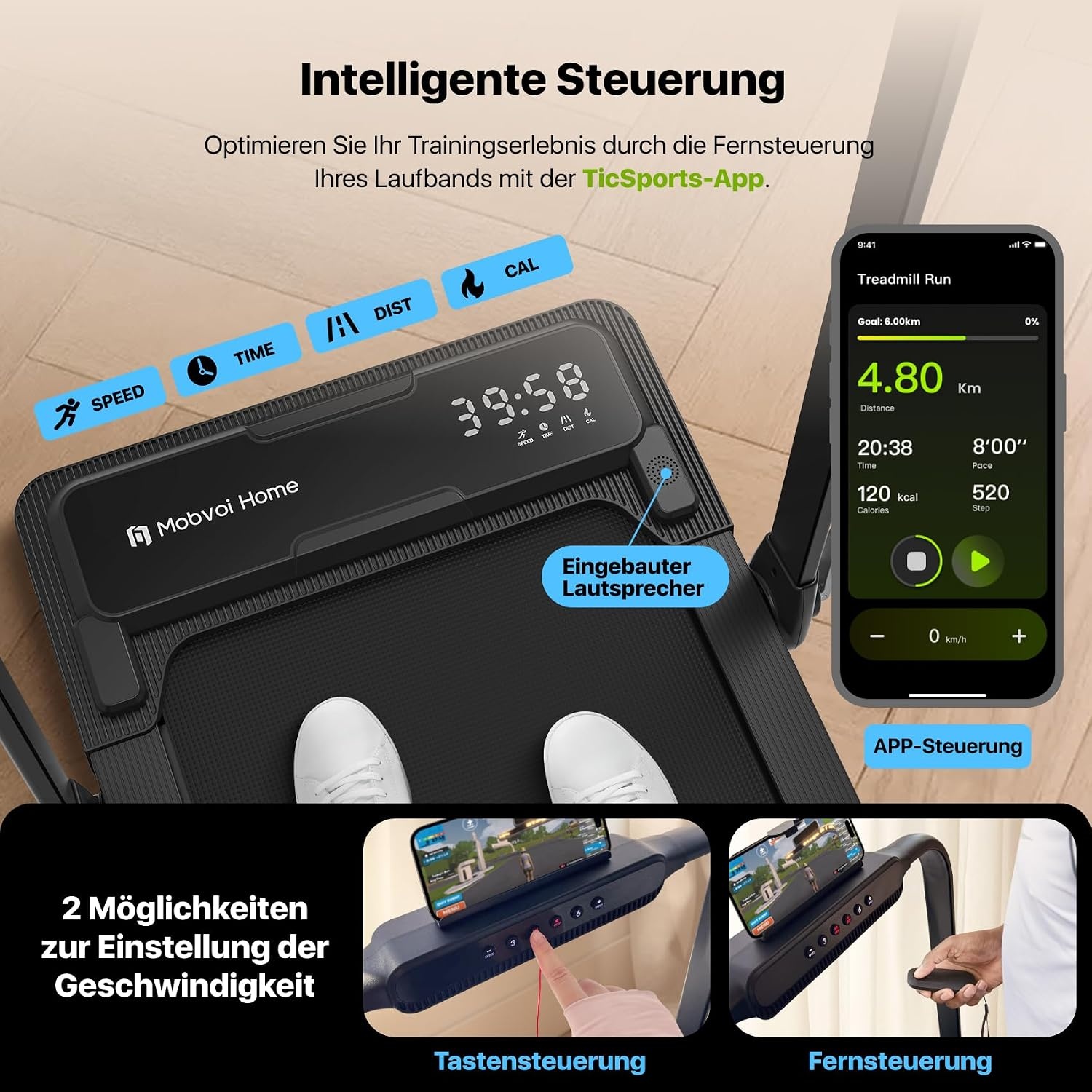 Klappbares 2,5 PS Laufband - bis zu 35 % Rabatt auf Outlet-Ware