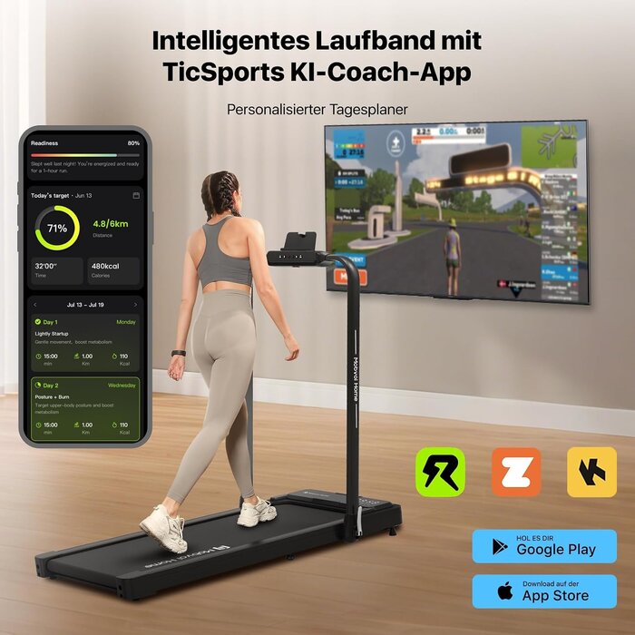 Klappbares 2,5 PS Laufband - bis zu 35 % Rabatt auf Outlet-Ware