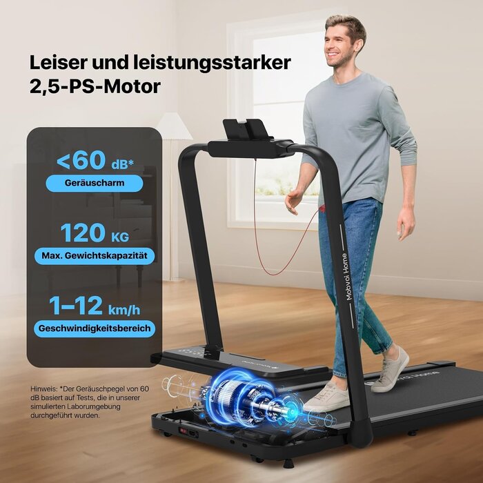 Klappbares 2,5 PS Laufband - bis zu 35 % Rabatt auf Outlet-Ware