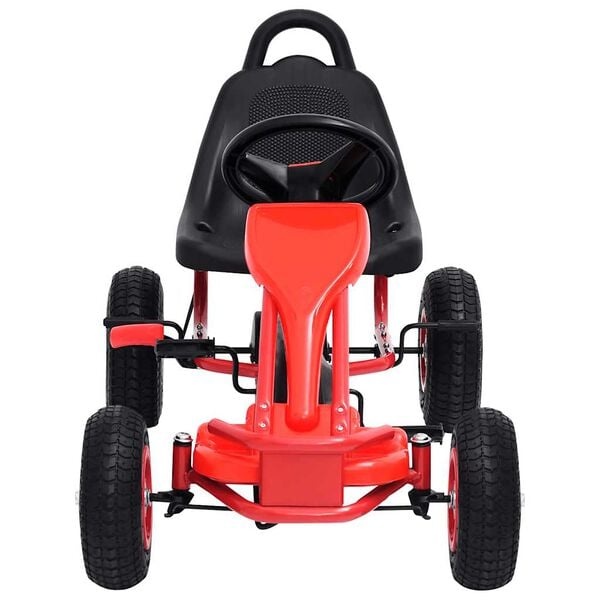 Tret-Gokart für Kinder - Rot-Schwarz - Luftbereift - bis zu 35% Rabatt