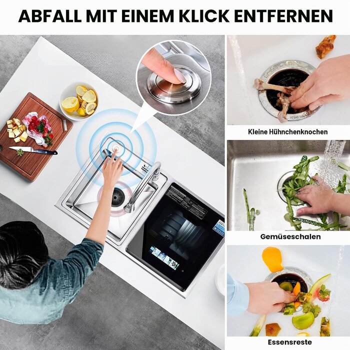 Küchen-Speiseresteentsorger Edelstahl 1,4L - bis zu 35% Rabatt