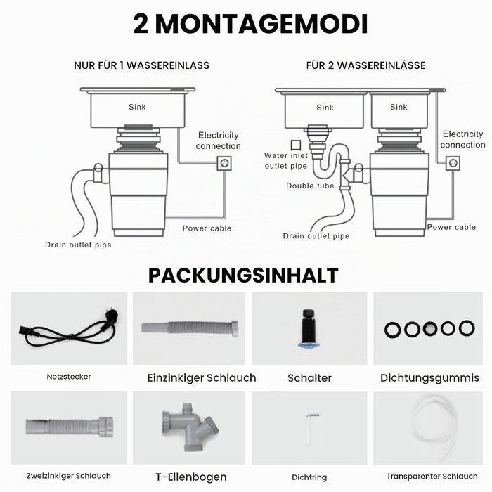 Küchen-Speiseresteentsorger Edelstahl 1,4L - bis zu 35% Rabatt