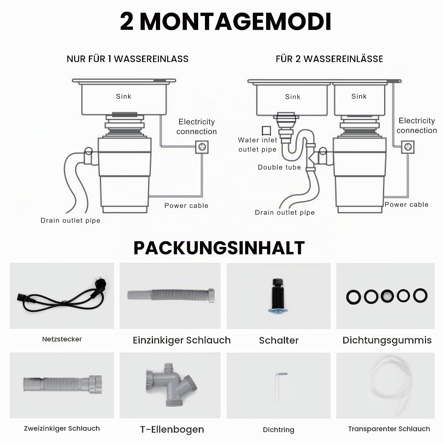 Küchen-Speiseresteentsorger Edelstahl 1,4L - bis zu 35% Rabatt