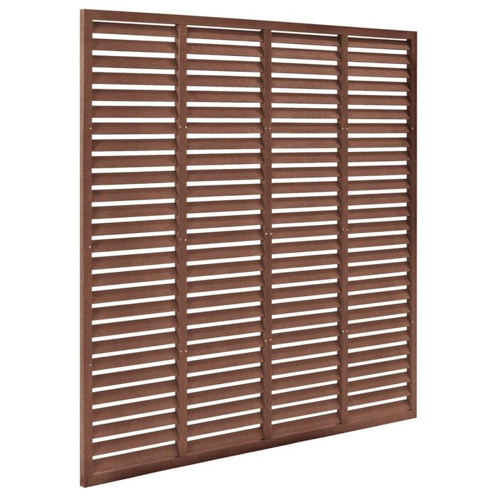 WPC-Sichtschutzzaun 180x180 cm in Braun - bis zu 35% Rabatt