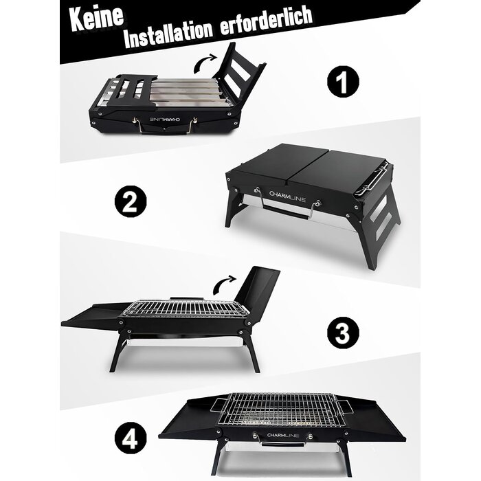 Klappbarer Holzkohlegrill für Outdoor-Fans - bis zu 33% günstiger