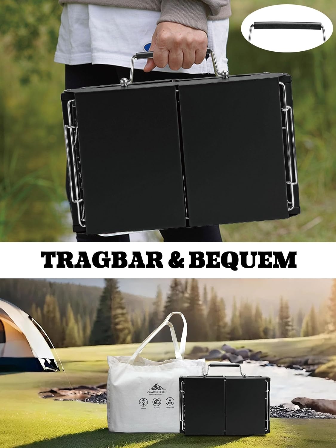Klappbarer Holzkohlegrill für Outdoor-Fans - bis zu 33% günstiger