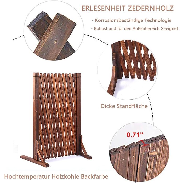 Holz-Rankgitter 160x70 cm, 2er-Set - flexibel & dekorativ - bis zu 34% sparen
