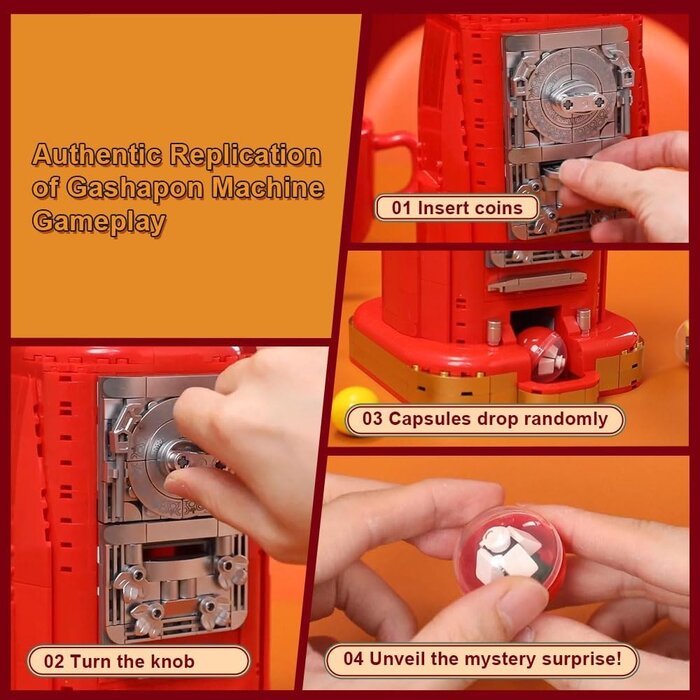 Retro Kaugummiautomat Bausatz - Klemmbausteine Set - Jetzt bis zu 34% sparen!