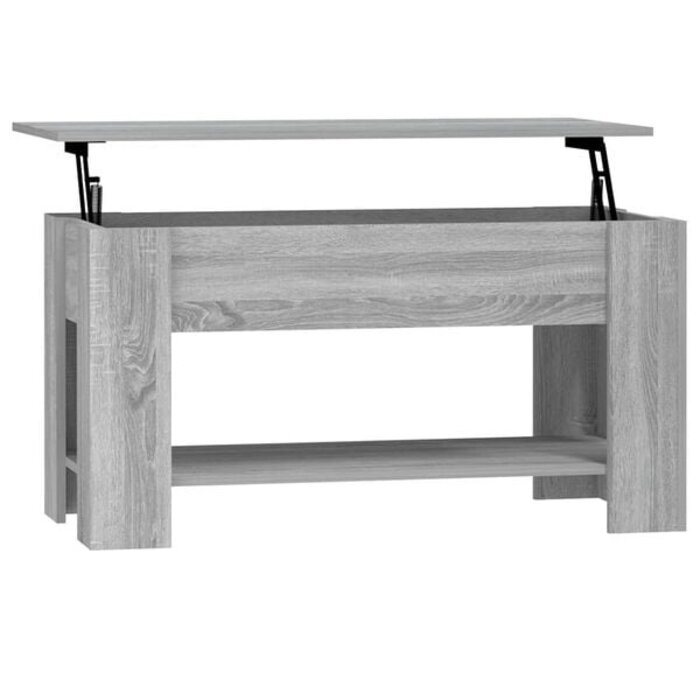 Funktioneller Couchtisch mit Lift-Top, Sonoma-Eiche Grau - bis zu 35% Rabatt