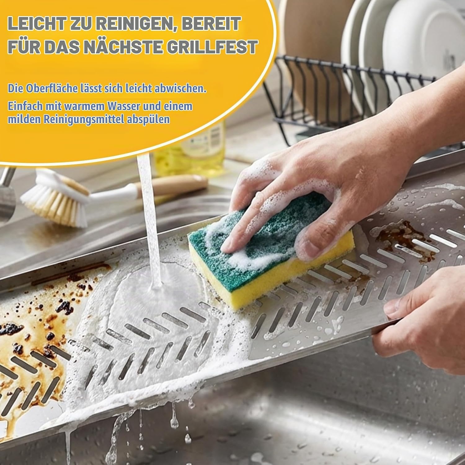 Edelstahl-Warmhalterost für Gasgrill 74,4 x 24 cm | Bis zu 31% Rabatt
