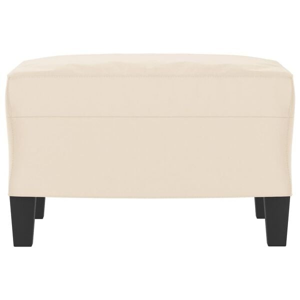 Vidaxl Fußhocker 60x50x41 cm beige Mikrofasergewebe - 63% Rabatt
