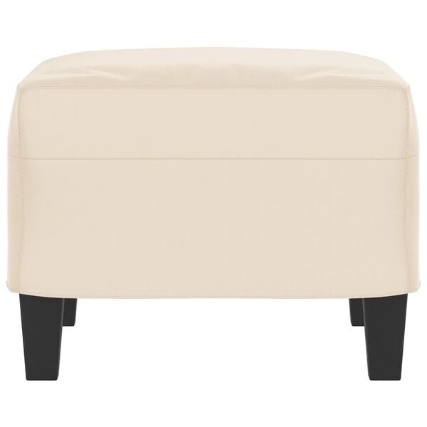 Vidaxl Fußhocker 60x50x41 cm beige Mikrofasergewebe - 63% Rabatt