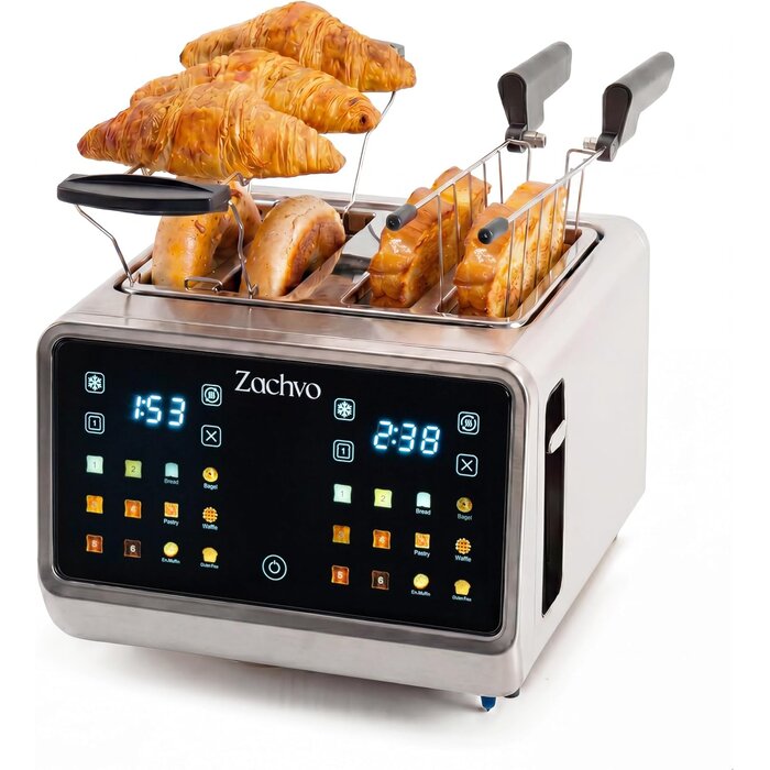 Edelstahl 4-Scheiben-Toaster mit Touchscreen - bis zu 33% reduziert