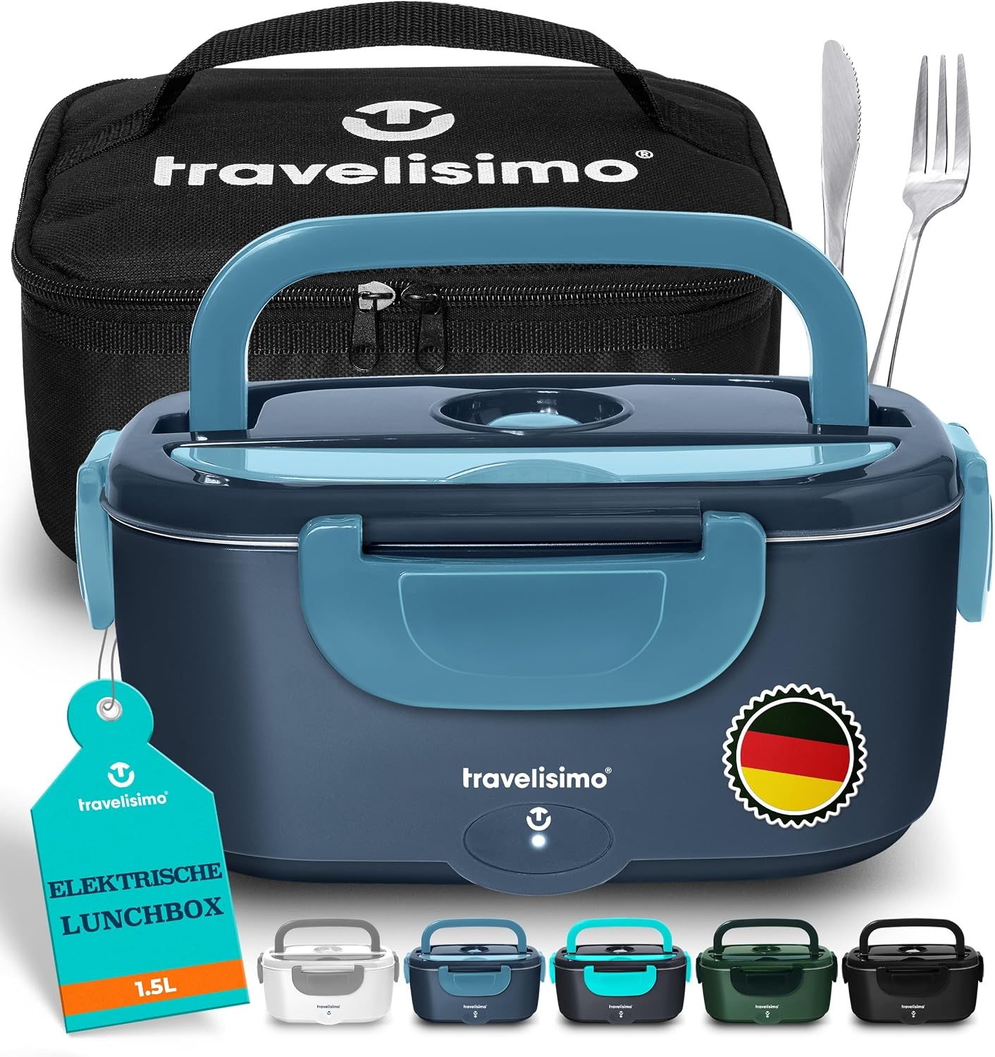 Elektrische Lunchbox 1,5L, 100W - Vielseitig für Auto & Büro - bis zu 32% Rabatt