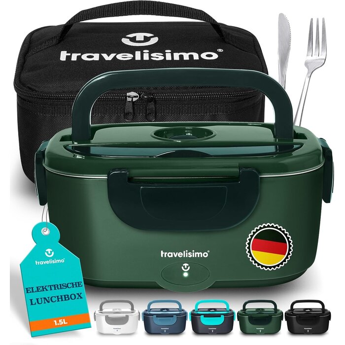 Elektrische Lunchbox 1,5L, 100W - Vielseitig für Auto & Büro - bis zu 32% Rabatt