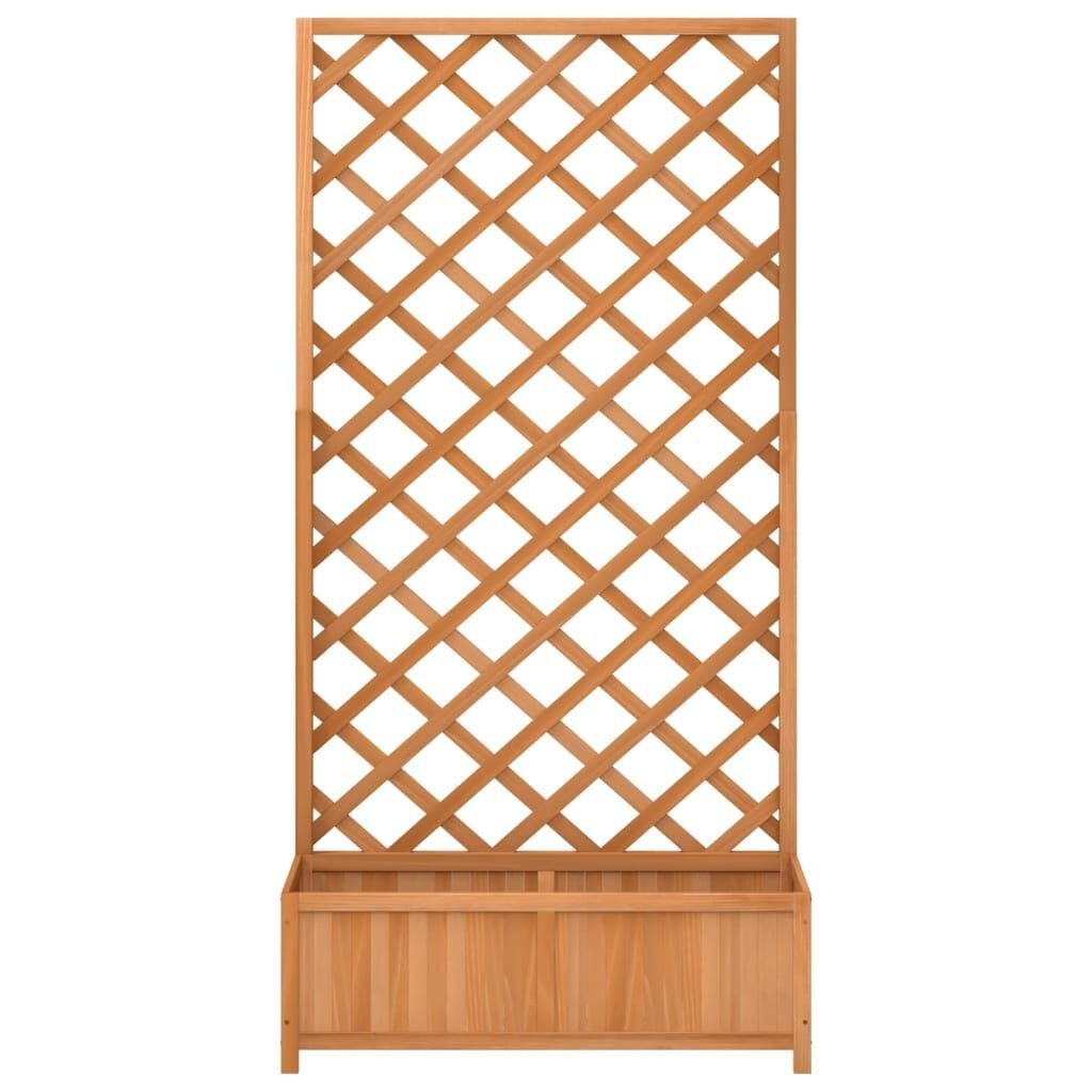 Pflanzkasten mit Rankgitter aus Fichtenholz - 90x35x180 cm, bis zu 34% Rabatt