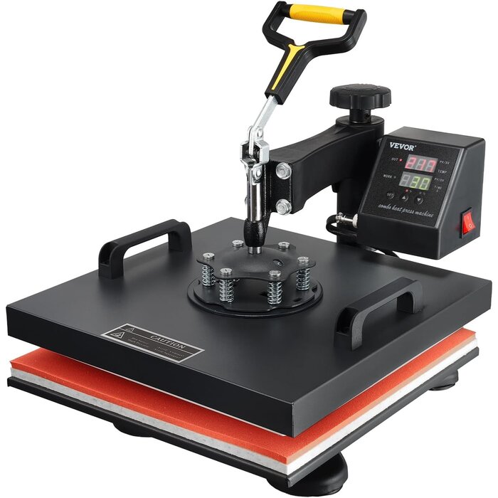 2-in-1 Transferpresse 38x38cm, 1500W für Textilien - Jetzt bis zu 35% Rabatt