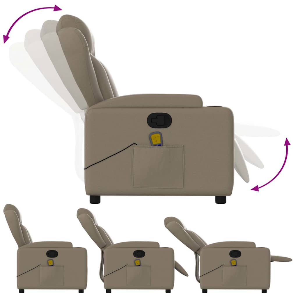 Vidaxl Verstellbarer Massagesessel in Cappuccino - Jetzt bis zu 30% Rabatt sichern