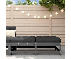 Vidaxl 2er Set Gartenfußhocker Kiefer massiv grau - Jetzt bis zu 29% sparen