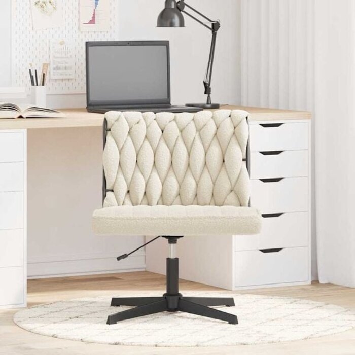 Vidaxl Eleganter Bürostuhl in Creme - Höhenverstellbar & Drehbar - bis zu 34% sparen