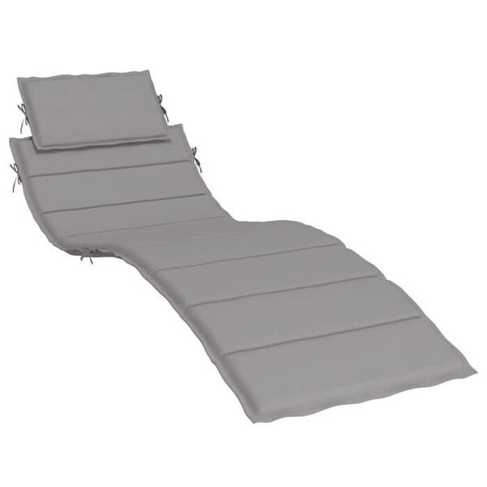 Vidaxl Bequeme Sonnenliegenauflage 186x58x3 cm Grau - Jetzt bis zu 32% sparen