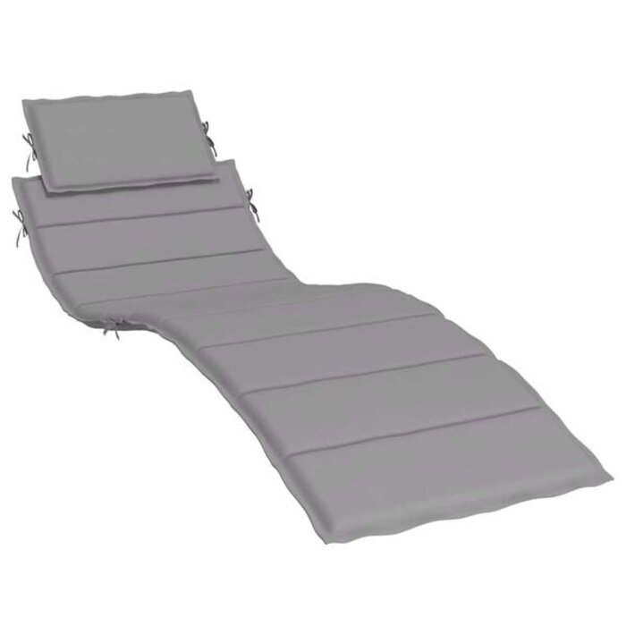 Vidaxl Bequeme Sonnenliegenauflage 186x58x3 cm Grau - Jetzt bis zu 32% sparen