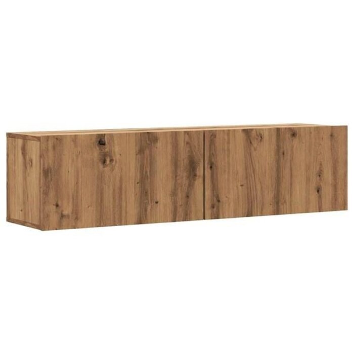 Vidaxl TV-Wandboard 120x30x30 cm Artisan Eiche - Stilvolles Schweberegal bis zu 34%