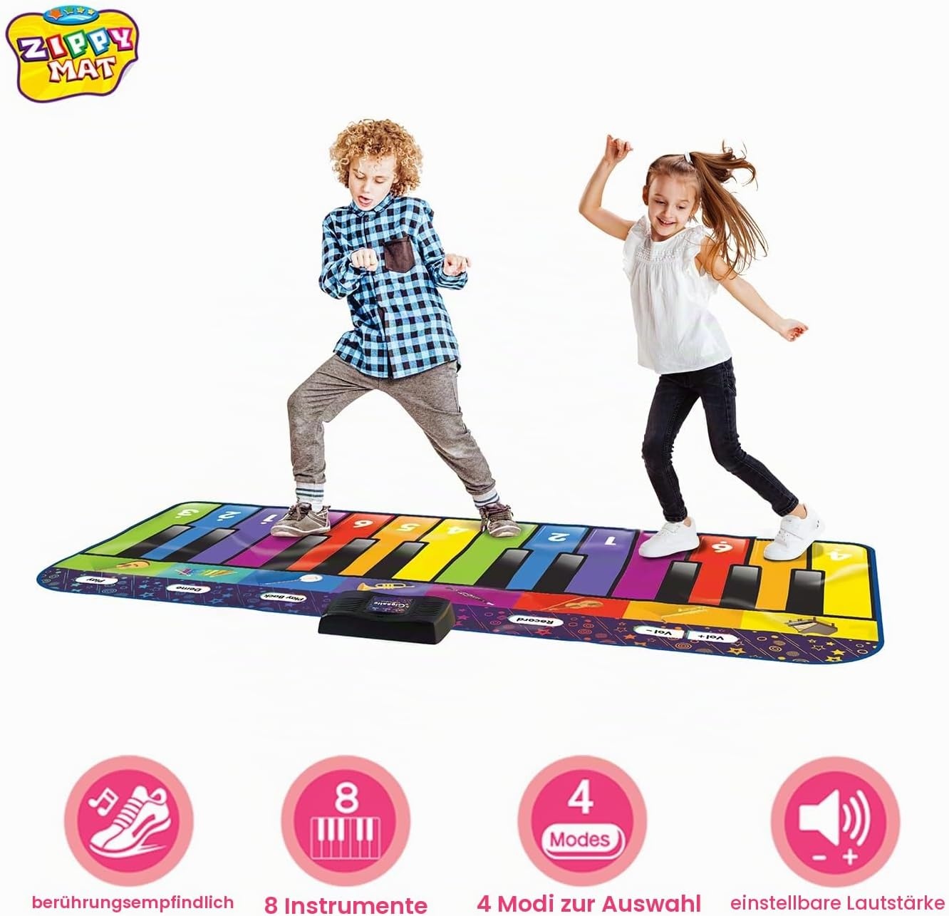 Musik-Tanzmatte für Kinder, 181x74cm, 24 Tasten - 62% Rabatt