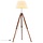 Dreibein-Stehlampe Teakholz, 141 cm - Stilvolles Retro-Design bis zu 34% günstiger
