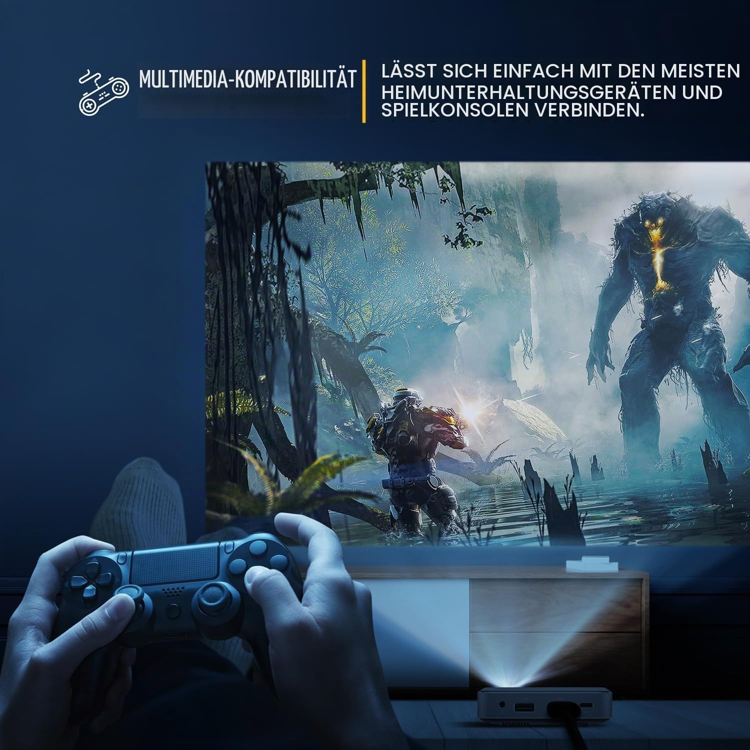 Tragbarer Full-HD LED-Pico-Projektor - bis zu 35 % Rabatt