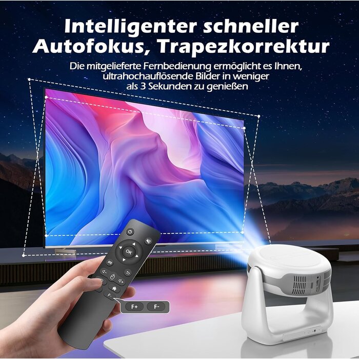 Tragbarer 1080p Full HD Beamer Android 11.0 - Jetzt bis zu 35% günstiger
