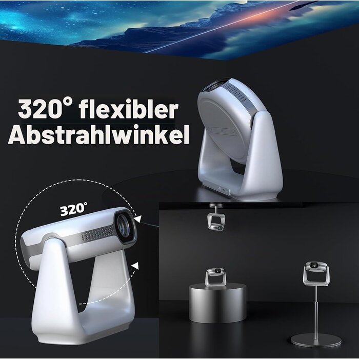 Tragbarer 1080p Full HD Beamer Android 11.0 - Jetzt bis zu 35% günstiger