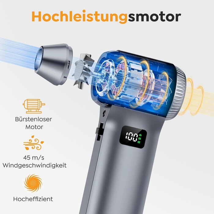 Elektrischer Druckluftreiniger, 230.000 U/min - jetzt bis zu 29% reduziert