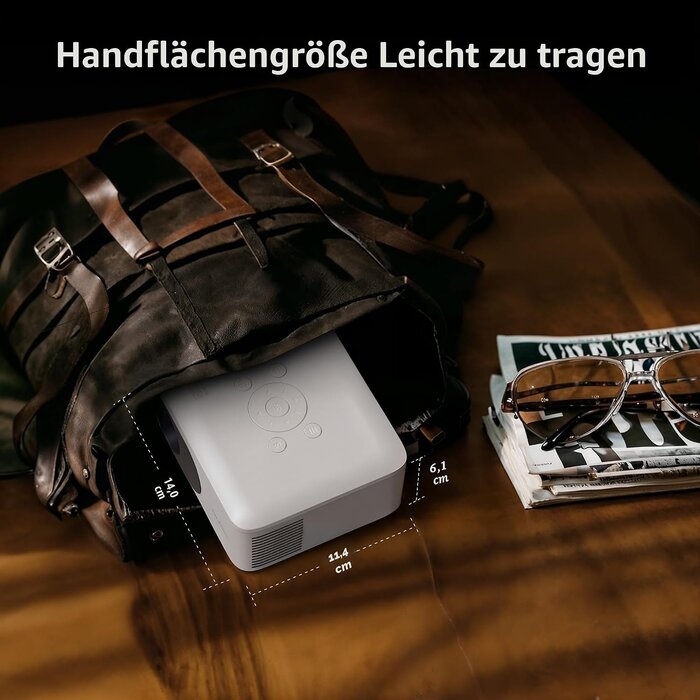 Mini Beamer Full HD 1080P - Tragbarer Projektor inkl. Stativ - bis zu 34% Rabatt