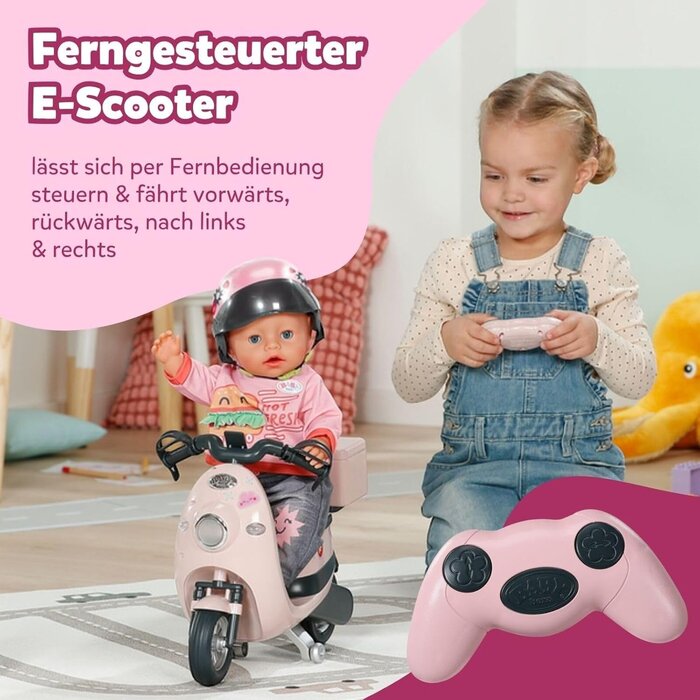 Baby Born Elektrischer Puppen-Scooter mit Fernbedienung - Bis zu 34% Rabatt sparen