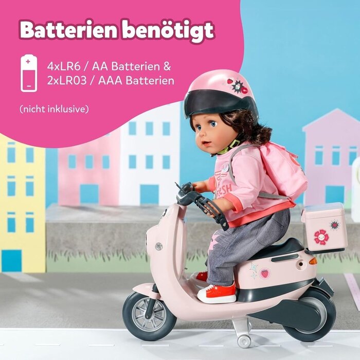 Baby Born Elektrischer Puppen-Scooter mit Fernbedienung - Bis zu 34% Rabatt sparen