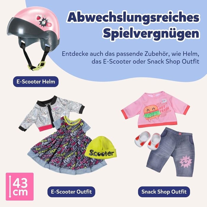 Baby Born Elektrischer Puppen-Scooter mit Fernbedienung - Bis zu 34% Rabatt sparen
