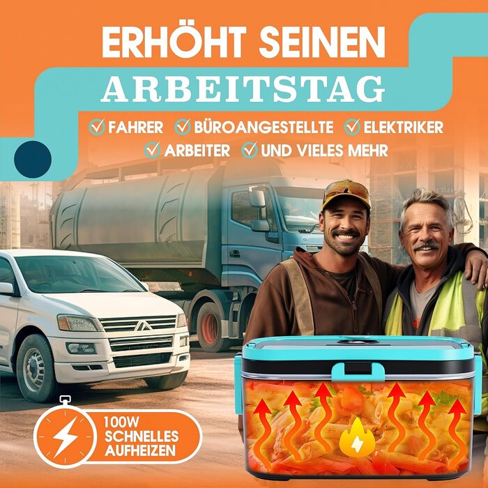 Elektrische 1,8L Lunchbox für Auto & Büro - bis zu 28% sparen
