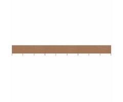 Vidaxl 9-teiliger Windschutz 1200 x 120 cm Taupe - 59% Rabatt